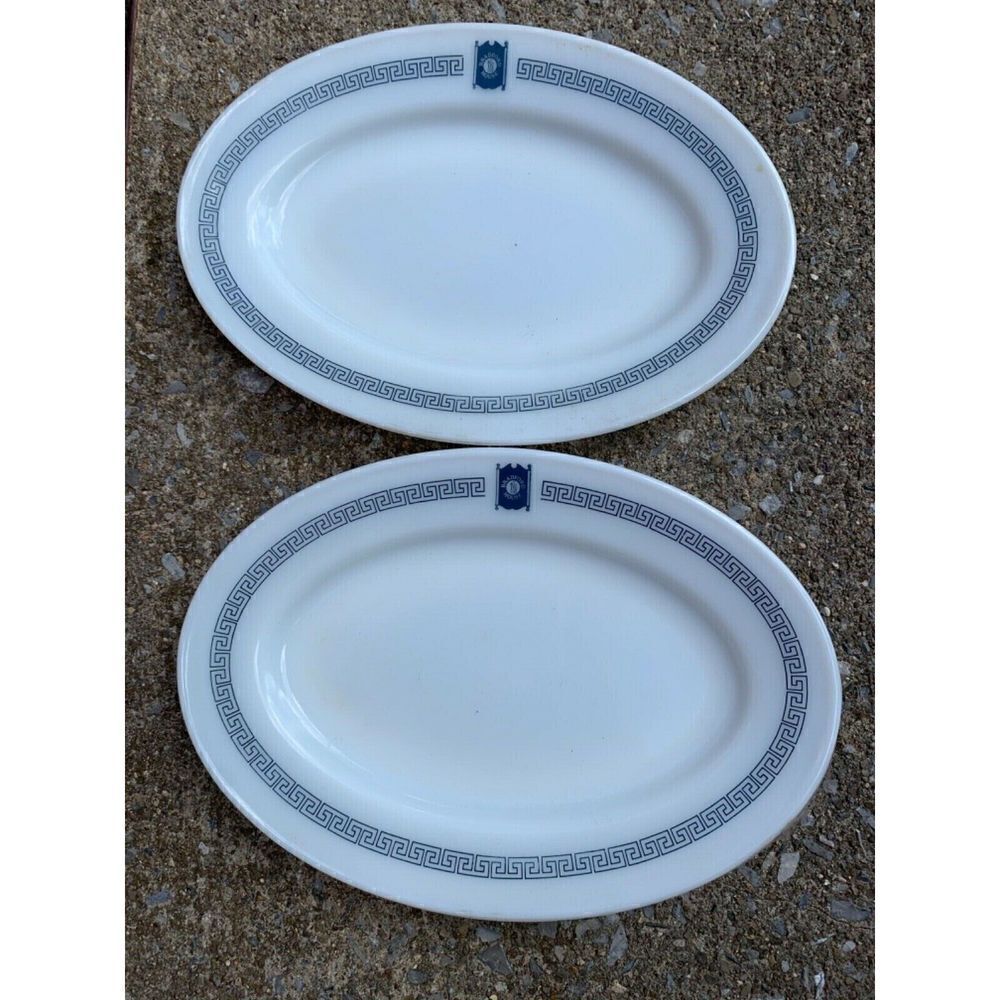 2 Pyrex Bradford House Tableware By Corning Milk Glass Small Serving Platters